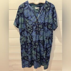 Navy floral knee-length dress – White Stuff – Size UK 20 (EU 48)💙